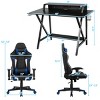 Tangkula Gaming Desk& Massage Gaming Chair Set Gamer Workstation with Headphone Hook - 3 of 4