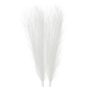 Unique Bargains Party Vase Wedding Decor Tall Fluffy Faux Pampas Grass - 1 of 4