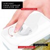 DWËLLZA KITCHEN White Lids Clear Plastic Airtight BPA-Free Food Storage Containers - 4 of 4