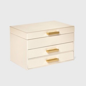 Three Drawer Organizer Jewelry Box - A New Day™ - 1 of 2