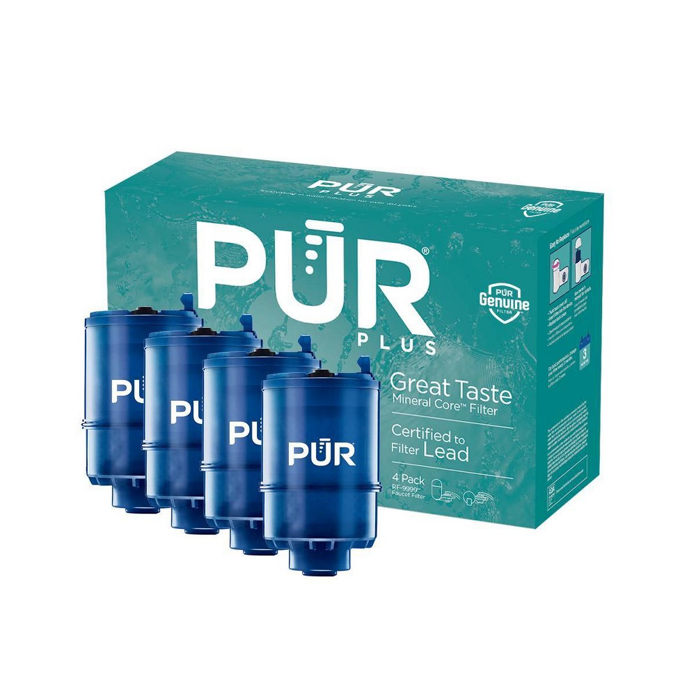 Photos - Water Filter Pur MineralClear Replacement Faucet Filter 4pk:  Filtration, Reduces Odors, Filters Pesticides, Mercury, Lead 