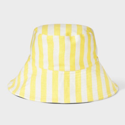 Reversible Bucket Hat - Universal Thread™ Yellow Striped : Target
