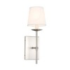 Elegant Lighting Eclipse 1 light Burnished Nickel and White shade wall sconce - 4 of 4