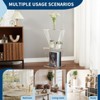 TROPOW Clear Acrylic Ladder Shelf - 3-Tier Wall Mounted Bookcase, 11.8¡Á11.8¡Á27.4 Inches - Space-Saving Storage for Small Rooms, Multipurpose - 3 of 4