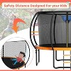 Zevemomo 12FT Pumpkin Trampoline with Safety Net&Ladder,Coated Metal Frame,ASTM Certified Outdoor Trampoline for Kids&Adults, Large Backyard Jumping - 4 of 4