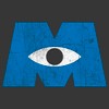 Men's Monsters Inc Eye Logo Pull Over Hoodie - 2 of 4