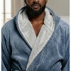 ADR Mens Robe, Fleece Hooded Bathrobe, Big and Tall Bath Robe for Men - 2 of 4