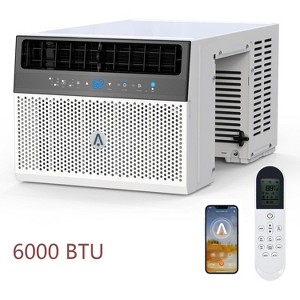 6000 BTU Window Air Conditioner Over the Sill AC Up to 269 Sq.Ft With Remote & App - 1 of 4