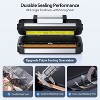 Aoibox 95Kpa Powerful Vacuum Sealer with Double Heat Seal & Pump,Easy-Lock Handle,10-in-1 Food Sealer with Bag Storage,Built-in Cutter,Stainless Steel - 4 of 4