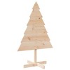 Aghana Digitals 110cm Solid Wood Decorative Christmas Tree - Rustic DIY Design with Sturdy Base for - 2 of 4