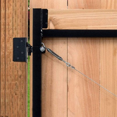 Adjustable Black Steel Frame Gate Building Kit, 36"-60" Wide, 2 Pack