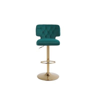 Swivel Bar Stools Set of 2,Modern Counter Height Bar Stools,Velvet Upholstered Bar Chairs for Kitchen Island Bar Dining Room