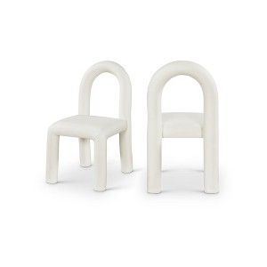 Meridian Furniture,Amari Vegan Leather Dining Chair, Set of 2 - 1 of 4