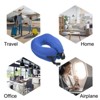 Unique Bargains Memory Foam Inflatable Portable Lightweight Travel Pillows - 3 of 4