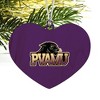 Prairie View A&M Primary Logo Heart Love Wood Christmas Tree Holiday Ornament - 2 of 3