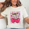 Cherry Hearts Grunge - Women's Short Sleeve Graphic T-Shirt - 3 of 4
