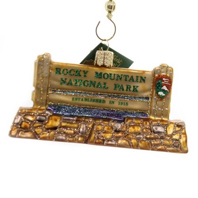 Old World Christmas 2.5 Inch Rocky Mountain National Park Colorado Tree Ornaments
