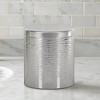 Metropolitan Metal Bathroom Vanity Countertop Storage Organizer Canister Jar - Nu Steel: Stainless Steel with Lid, Spot Clean - 4 of 4