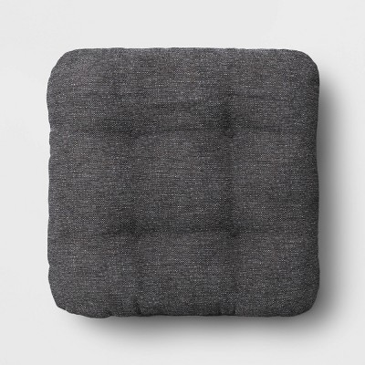 Tufted Outdoor Floor Cushion Charcoal Gray - Threshold™