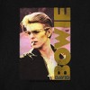 Women's David Bowie Smokin' Cap Sleeve Baby Rib Crop Top - 3 of 4