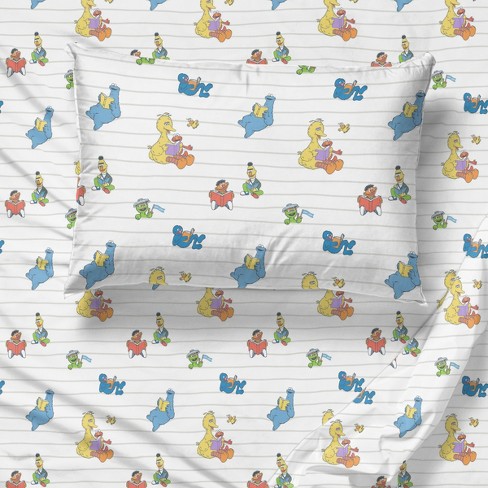 Saturday Park Sesame Street 100% Organic Cotton Kids Sheet Set - image 1 of 4