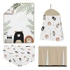 Sweet Jojo Designs Boy or Girl Gender Neutral Unisex Baby Crib Bedding Set - Woodland Pals Taupe White and Grey 4pc - 2 of 4