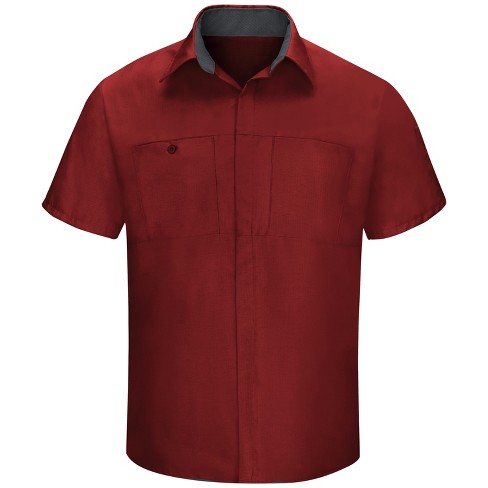 Red Kap Men's Short Sleeve Performance Plus Shop Shirt With Oilblok Technology - image 1 of 4