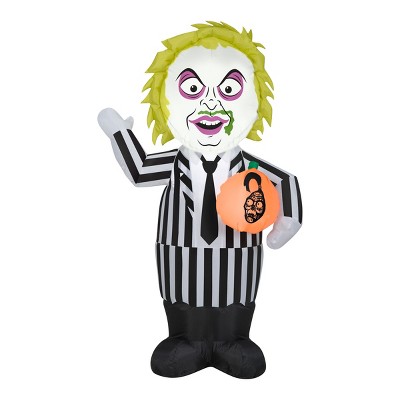National Tree Company 3.5' Halloween Beetlejuice Inflatable Decoration