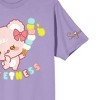 Sugar Cubs Sweetness Crew Neck Short Sleeve Purple Haze Women's T-shirt - 3 of 3
