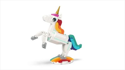Lego Creator 3 In 1 Magical Unicorn Toy Animal Playset 31140 : Target