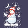 Women's Design By Humans Christmas snowman By werant Racerback Tank Top - 2 of 3