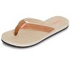 Womens Floral Textured Flip Flop Sandal - 2 of 4