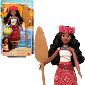 Mattel Disney Moana 2 Singing Adventure Moana Doll with Signature Outfit & Accessories, Sings “We’re Back” in English, JBT37 - 1 of 4
