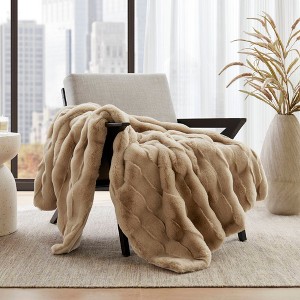FONTOI 50"x60" Luxury Plush Throw Blanket Throw Blanket Perfect Blanket for Couch Year Round Fluffy Micro Fleece Winter Gift Festival - 1 of 4