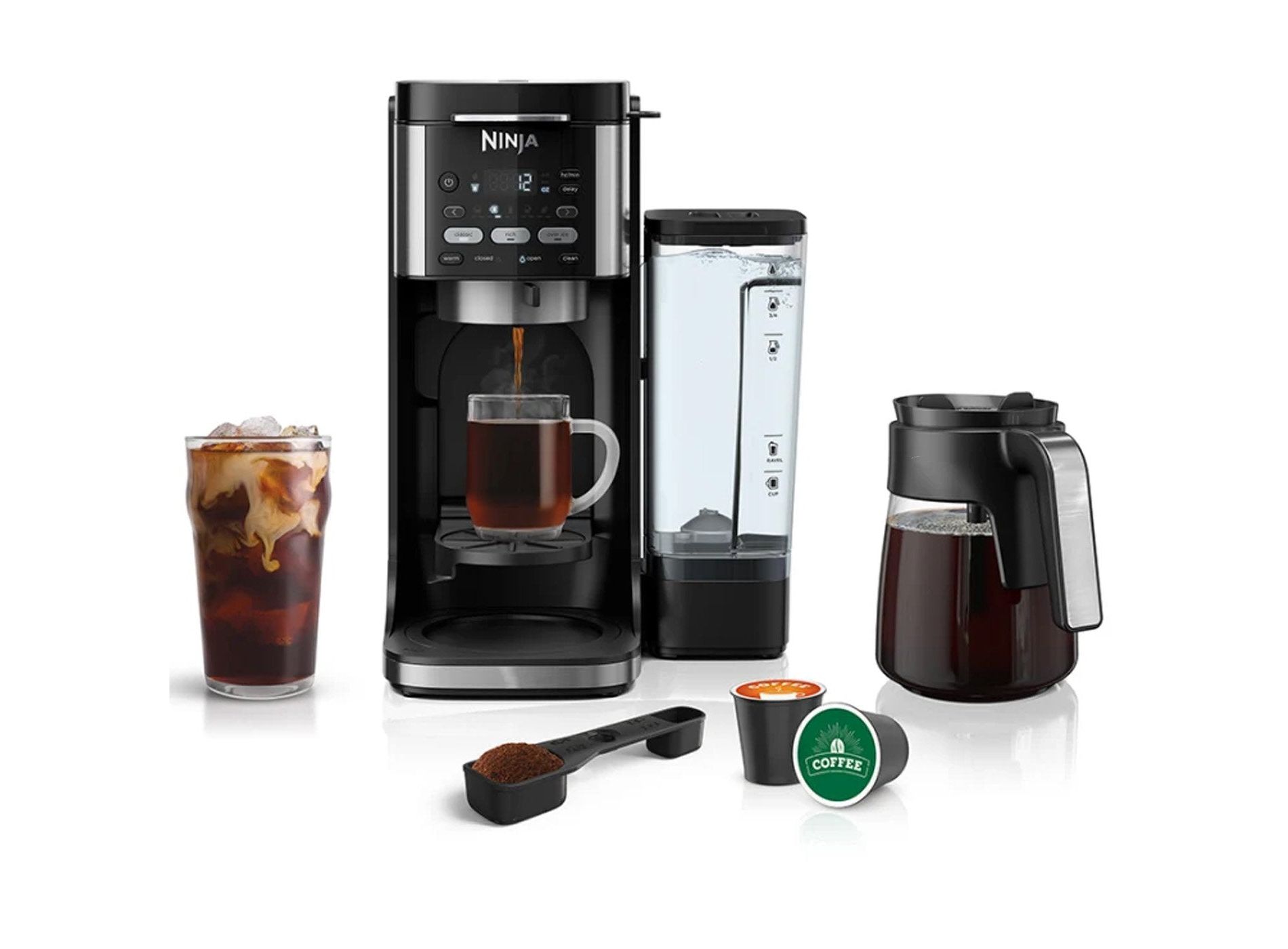 Ninja DualBrew Hot & Iced Coffee Maker, Black (Manufacturer Refurbished)