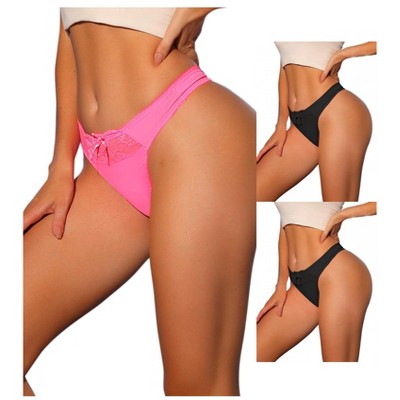 2 black 1 bright pink
