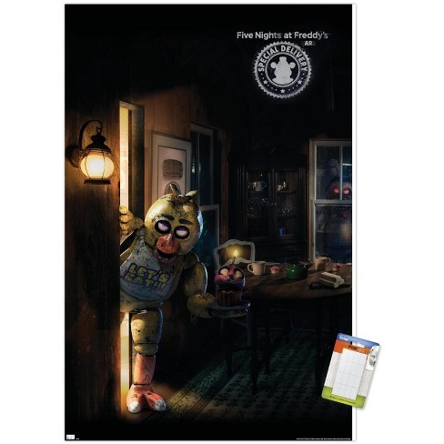 Trends International Five Nights At Freddy's Movie - Freddy One Sheet  Framed Wall Poster Prints Black Framed Version 14.725 X 22.375 : Target