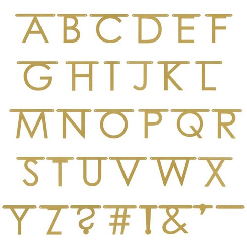 Nieuw Create Your Own Gold Faux Glitter Banner - Spritz™ : Target WU-97