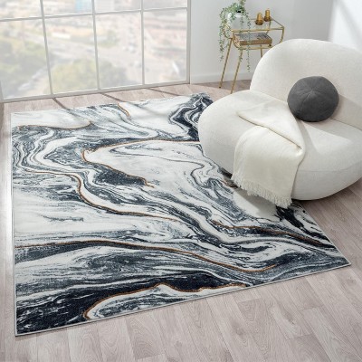 Marble Abstract Pattern Indoor Area Rug