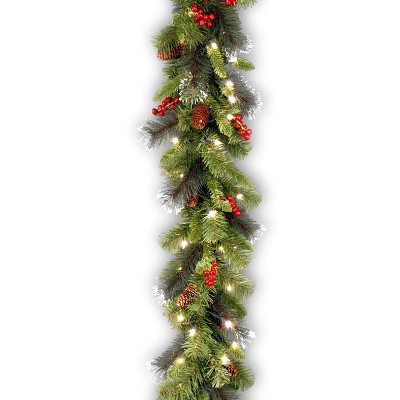 National Tree Company 9 ft. Crestwood Spruce Garland with Clear Lights