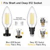 SHINESTAR 12-Pack E12 LED Candelabra Bulbs, 60W Equivalent, B11 Chandelier Candle Bulbs, 2700K Warm White, Dimmable - 2 of 4
