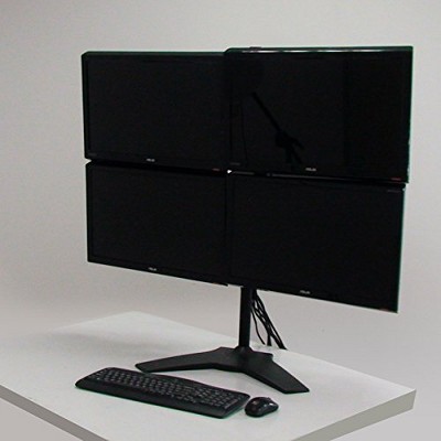 Adjustable Quad Monitor Stand for 24"-32" Displays