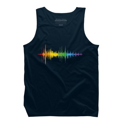 Adult Design By Humans Soundwave Rainbow Pride By Truemilk Tank Top
