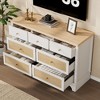 7-Drawer Double Dresser – Wooden Chest with Sturdy Base & Drawer Organizers for Living Room" - 3 of 4