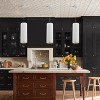 Dewdrop Modern Cylinder Pendant Light, White Fabric Shade with Gold Trim Hanging Ceiling Fixture for Dining Room Kitchen - 4 of 4