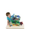 Classic Stackable Baseplates 10x10 Inch Brik Tower - 4 Baseplates & 30 Stackers - Blue, Green, Gray & Sand - 3 of 4
