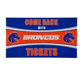 Evergreen Come Back with Tickets Boise State University 28" x 16" Woven PVC Indoor Outdoor Doormat