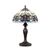 Chloe Lighting Serenity Tiffany-Style Victorian Dark Bronze 1 Light Table Lamp 12 Inch Shade - 2 of 4