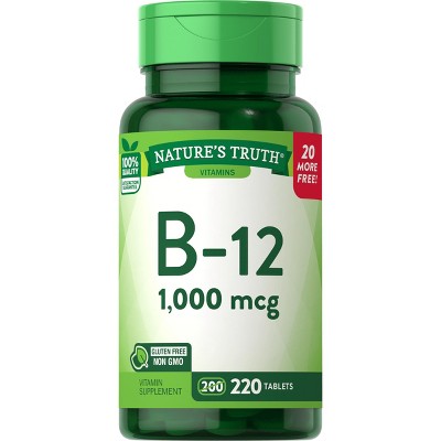 Nature's Truth B12 Vitamin 1000mcg | 220 Tablets : Target