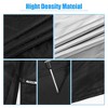 Unique Bargains Car Cover for Jeep Wrangler JK JL 4 Door 2007-2021 Outdoor Waterproof W/ Driver Door Zipper Black Blue 1 Pc - 3 of 4